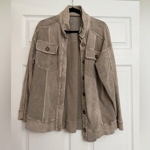 Anthropologie Pilco Relaxed Shirt Jacket | Size Medium